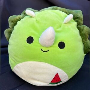 Squishmallows Tristan the Green Triceratops